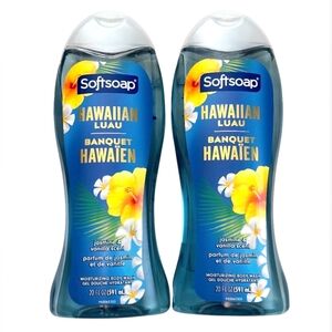 (2) Softsoap Hawaiian Luau Jasmine Vanilla Body Wash, 20 oz